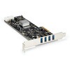 USB 3.0 4ポート増設PCI Expressインターフェースカード 4個の専用5Gbpsチャネル UASP対応 SATA/ペリフェラル電源端子付き StarTech.com