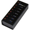 7ポートUSB 3.0ハブ メタル筐体 デスクや壁に取付け可能 StarTech.com