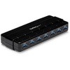 7ポートUSB 3.0ハブ 卓上用 ACアダプタとケーブル付属 StarTech.com