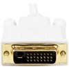 MDP2DVIMM6W Mini DisplayPort - DVI変換ケーブル 1．8m ホワイト Mini DP(オス) - DVI - D(オス) 1920x1200 StarTech.com 39433958