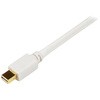 MDP2DVIMM6W Mini DisplayPort - DVI変換ケーブル 1．8m ホワイト Mini DP(オス) - DVI - D(オス) 1920x1200 StarTech.com 39433958