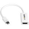 Mini DisplayPort - HDMI 変換アダプタ/mDP 1.2 - HDMI ビデオ変換/4K30Hz/ミニディスプレイポート - HDMI 映像コンバータ/ミニDP - HDMI アクティブアダプタ/ホワイト StarTech.com
