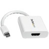 Mini DisplayPort - HDMI 変換アダプタ/mDP 1.2 - HDMI ビデオ変換/1080p/ミニディスプレイポート - HDMI 映像コンバータ/ミニDP - HDMI パッシブアダプタ/ホワイト StarTech.com