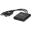 MSTハブ/DisplayPort 1.2接続/デュアルモニター/4K30Hz DP/Winのみ/ノートPC ディスプレイ アダプター 分配器 スプリッター StarTech.com
