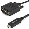 CDP2DVIMM2MB USB-C - DVIケーブル 2m 1920x1200対応 ブラック StarTech.com 39434466