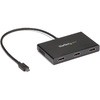 USB-C - 3x HDMI 変換アダプター/1080p 30Hz/トリプルモニター/30cm一体型ケーブル/Windowsのみ/MSTハブ/Type-C ディスプレイアダプター/マルチモニター 分配器 StarTech.com