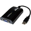 USB2VGAPRO2 USB 2.0 - VGA変換アダプター/USB Type-A接続/1920x1200(1080p)/Windows & Mac/ブラック/ディスプレイ コンバーター/USB32VGAPROの代替品 StarTech.com 39434938