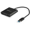 USB 3.0対応デュアルHDMIディスプレイアダプタ/1x 4K30Hz & 1x 1080p/USB Type-A接続/Windowsのみ対応 StarTech.com