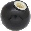 P-TPB25-6BK プラスチック製握り玉(芯金なし) TRUSCO 37290565