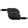 USB Type-C - USB Type-C巻き取りUSB充電ケーブル グリーンハウス