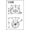 HTTUK-150 ハイテンキャスター (固定式) TRUSCO 39557472