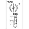 HTUW-150 ハイテンキャスター (車輪のみ) TRUSCO 39557567