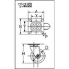 HTTJ-100 ハイテンキャスター (自在式) TRUSCO 39557637