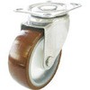 SUS-SG-75UR ナイロンホイールウレタンキャスター SUS-Sシリーズ(ステンレス金具) 自在式 ユーエイキャスター 39558592