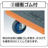 MKP301 MKP樹脂製台車(緩衝ゴム付き) 折畳式 TRUSCO 39590485