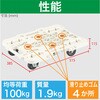 MPK-500S-W ルートバン メッシュタイプ ストッパー付キャスタータイプ TRUSCO 39590747