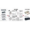 TPT-K2233C プラスチック棚 軽量型・棚板間隔高さ250mmタイプ TRUSCO 39594283