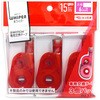 WH-1516R-3P(49262) 修正テープ ホワイパー (Whiper) スイッチ 交換テープ (15m) PLUS(プラス)[文具] 39628734