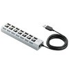 U2H-TZS720SSV USB�n�u 2.0 7�|�[�g �ʃX�C�b�`�t �Z���t�p���[ �o�X�p���[ ���p �}�O�l�b�g�t �X�C���O�R�l�N�^ �G���R�� 40142487