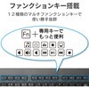 TK-FDM110MBK キーボード ワイヤレス 無線 USB 薄型 フルサイズ メンブレン マウス付き 3ボタン ブラック エレコム 40231818
