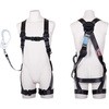 フルハーネス型墜落制止用器具 黒影ハーネス(KUROKAGE HARNESS)ランヤード付 ワン・ハンド リトラ付 藤井電工