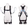 フルハーネス型墜落制止用器具 黒影ハーネス(KUROKAGE HARNESS)ランヤード付 ツイン SRリトラ付 藤井電工