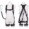 フルハーネス型墜落制止用器具 黒影ハーネス(KUROKAGE HARNESS)ランヤード付 ノビロン付 藤井電工