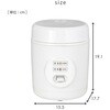 YJE-M150(B) 炊飯器 1.5合炊き ミニライスクッカー YAMAZEN(山善) 40326519