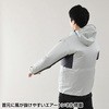 KWR40-3LGY ファン付きウェア レインウェア(ウェア、ワンタッチファン2個、ケーブル、バッテリーセット) YAMAZEN(山善) 40333668