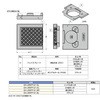 ガラス扉用フェイスプレート J95シリーズアーバンメタルクエストシリーズ LAMP(スガツネ工業)