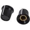 RS Pro ボリューム調整つまみ (ノブ) / ノブ用アクセサリ シャフト：6mm， 直径：16.2mm RS PRO
