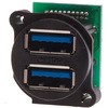 USBコネクタ， USB3.0， メス RS Pro， ポート数:2 RS PRO
