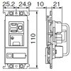 WTF11317F こまめにスイッチ エアコン用 埋込スイッチ付コンセント Panasonic(パナソニック) 41034944