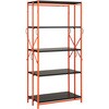 TR6345BK ワンタッチラック915×450×H1805 5段 黒×オレンジ TRUSCO 41122812