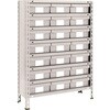 43V808F7 軽量ボルト式棚 樹脂引出付透明 100kgタイプ 高さ1200mm TRUSCO 41122952