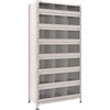 63X58 スチール製軽量ボルト式棚 前あたり・縦仕切付 100kgタイプ 高さ1800mm TRUSCO 41124167