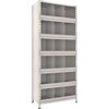 73X57 スチール製軽量ボルト式棚 前あたり・縦仕切付 100kgタイプ 高さ2100mm TRUSCO 41124185
