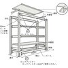 TZM37695 耐食性スチール棚 TZM3型中量ボルトレス棚 高さ1800mm 単体型 TRUSCO 41136015