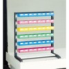 UPRL1006B UPRラック片面H=1000 ビン大青・赤各8個 黄・薄緑各4個付 TRUSCO 41156997