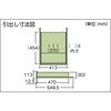 GWR1875D3 リノリューム天板中量作業台 1800X750 3段キャビネット付 TRUSCO 41166815