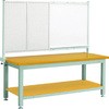 TW型重量作業台ホワイトボード/パネル付鉄製天板1800X900 TRUSCO