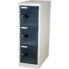 TSL3KBK スケルトンロッカー 1列X3段 鍵付 黒 TRUSCO 41186415