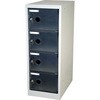 TSL4KBK スケルトンロッカー 1列X4段 鍵付 黒 TRUSCO 41186467