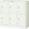 SHG6A 学校ロッカー6人用900×415×880シリンダー錠 TRUSCO 41186957