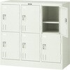 SHG6B 学校ロッカー6人用900×415×880南京錠掛 TRUSCO 41186966