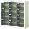 SC12PC シューズボックス透明扉付12人用900×380×880 TRUSCO 41187282