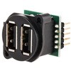 USBコネクタ， USB2.0， メス RS Pro， ポート数:2 RS PRO