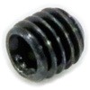 3×3 六角穴付止めねじ くぼみ先 (SCM440/三価ブラック)(パック品) 大阪魂 41539041