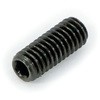4×10 六角穴付止めねじ くぼみ先 (SCM440/亜鉛黒)(パック品) 大阪魂 41544334