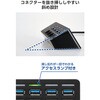 U3HC-S040EBK USB Type-C ハブ USB3.2 Gen1 (USB-A ×4) バスパワー 個別スイッチ マグネット付 高速データ転送 エレコム 41557918